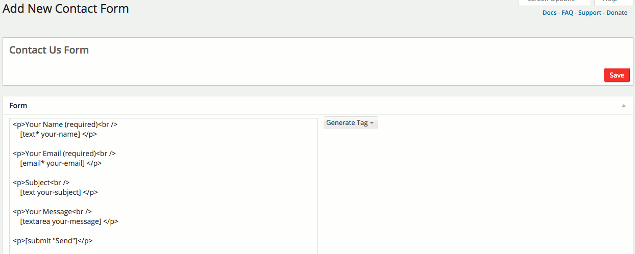 installing contact form 7