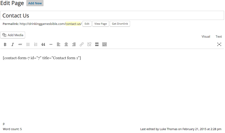 installing contact form 7