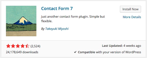 installing contact form 7
