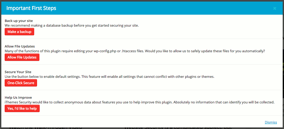 iThemes Security walkthrough